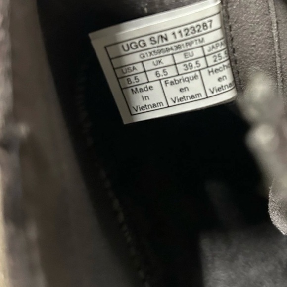 Women’s Ugg Leather Brown Ankle Boots Size 8.5 - Picture 5 of 5